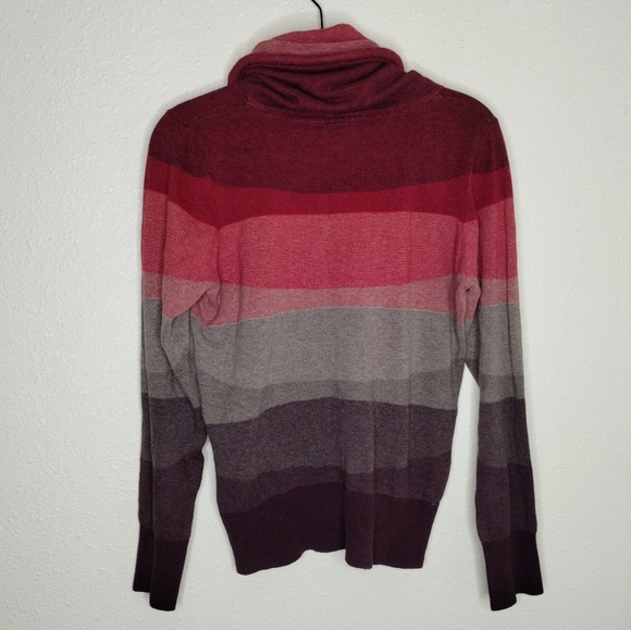 Naketano Stripe Cowl Neck Pullover Sweater Size XL - Picture 4 of 6